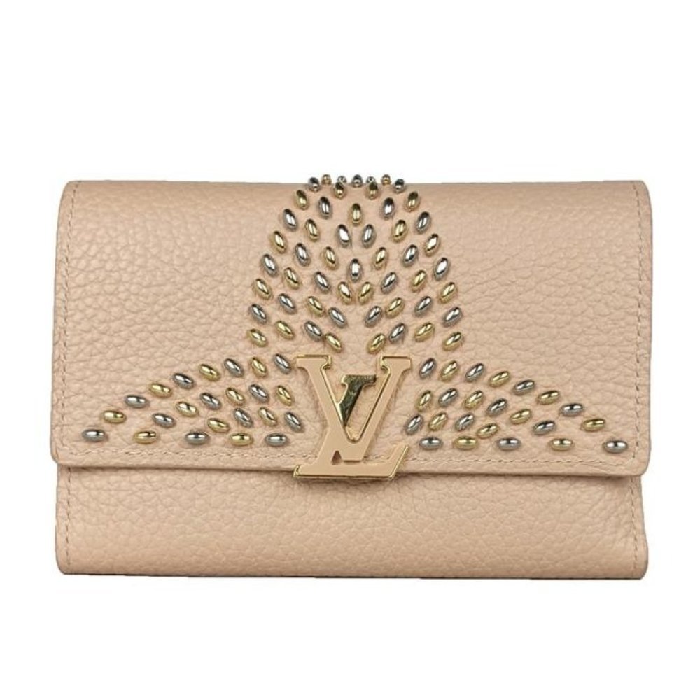 Louis Vuitton Peach Capucines Studded Wallet